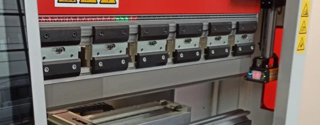 press brake tooling installed on CNC press brake