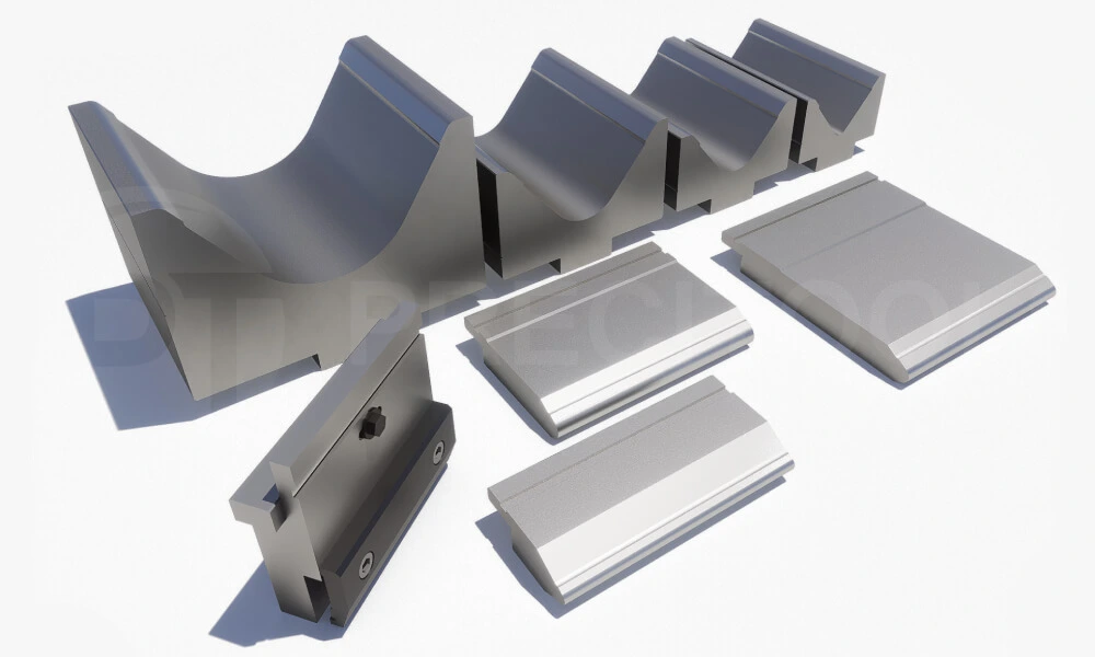 Promecam bending tools for press brake for heavy duty and big thickness bending applications